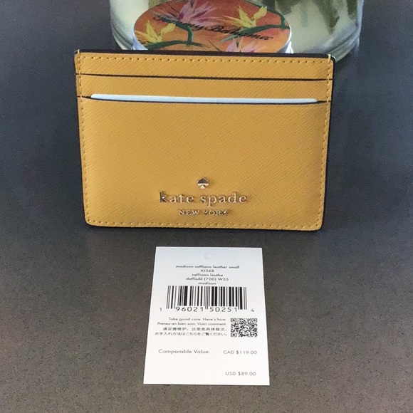 Kate Spade NWT Madison Saffiano Leather Card Wallet. - Picture 3 of 5